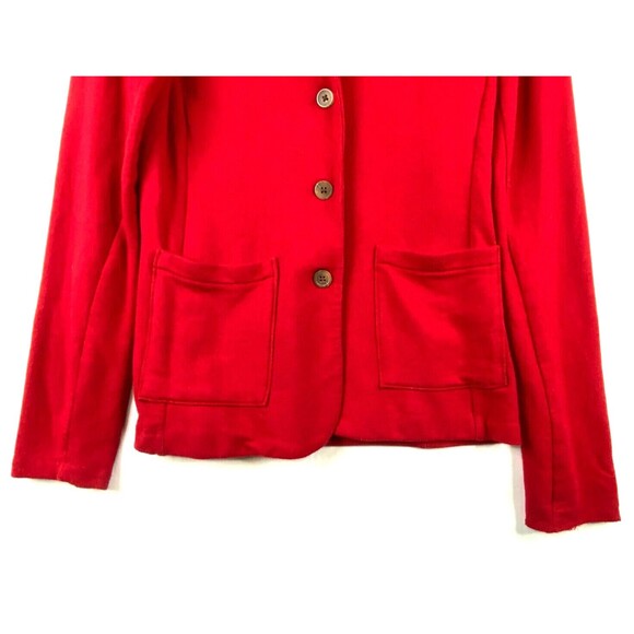 TAHARI Blazer Womens Red Open Front Jacket Small - Picture 4 of 6